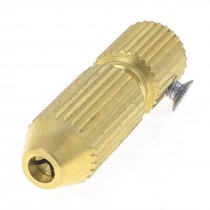 Gold Tone Brass 2mm Motor Shaft 0.8mm-1.2mm Mini Electric Drill Chuck