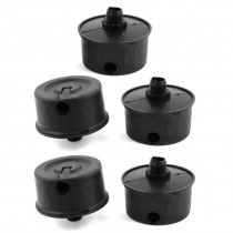 Air Compressor Part 16mm Male Thread Filter Silencer Muffler Black 5pcs