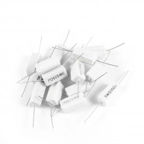 15 Pcs 5W Watt 0.15 Ohm 5% Ceramic Cement Power Resistor White