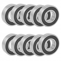 6002RS 15mm x 30mm x 9mm Rollerblade Deep Groove Ball Bearing 10 Pcs