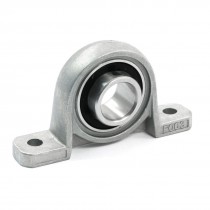 P003 2 Bolt Pillow Block w 17mm Bore Grub Screw Insert Mounted Bearing