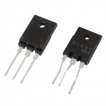 D1887 1500V 10A 3 Pin Semiconductor Silicon Transistor 2 Pcs