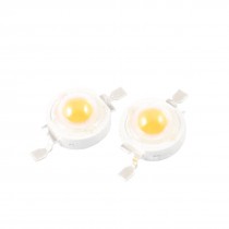 2 Pcs 1W High Power 95LM 2 Pin Warm White Light LED Lamp Diodes Blub Beads