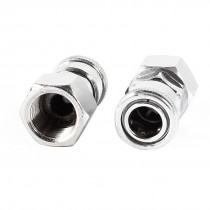 2 Pcs 1/2PT Female Thread Metal Air Quick Coupler Hose Connector