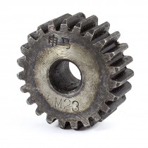 Gray 10mm x 37mm x 15mm Module 1.5 23 Teeth Metal Straight Spur Gear Wheel