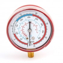 0-500 PSI 1/8" Thread Compressor Compressed Pressure Gauge Red