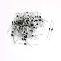 100Pcs 2.5mm x 5mm Cylinder Shape Rectifier Schottky Diodes 100V 1A SR1100