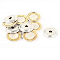 10 Pcs Electronic 15mm Piezoelectric Aluminium Copper Buzzer Film Gasket