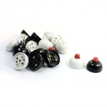 Home Wall Panel Mount White Black Door Bell Switch AC 12V-240V 3A 20 Pcs