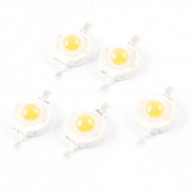 5 Pcs 1W High Power 95LM 2 Pin Warm White Light LED Lamp Diodes Blub Beads