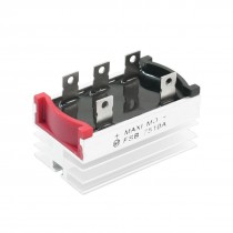 5.5mm Hole Dia Three Phase Bridge Rectifier w Heatsink 75A 1000V
