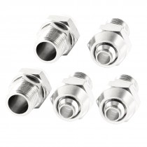 5 Pcs 9mm Male Thread to 6mmx8mm Pipe Air Pneumatic Quick Straight Connectors