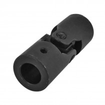 Black Metal 18mm Bore Dia Groove Type Universal Joint Bearing