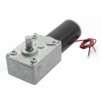 24V 7mm Shaft Reduction Ratio 8000RPM/27RPM DC Worm Geared Box Motor