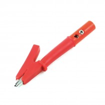 Red Meter Alligator Crocodile Clip Clamp Test Lead Probe w Banana Plug