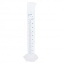 Transparent Plastic Graduated Cylinder 100ml 1 milliliter Lab Test