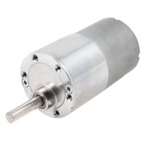 DC 6-24V 6mm Dia Shaft 14-28RPM Output Speed Reducer Electric Geared Motor