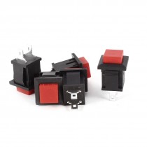 5 Pcs 2 Pin Red Momentary Push Button Switch OFF/ON AC AC 125V 1A