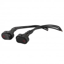 2 Pcs DC 12V 20A 3 Wired SPST On/Off Boat Rocker Switch