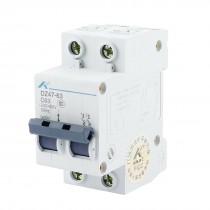 AC 230/400V 63A 2 Pole Overload Protection MCB Mini Circuit Breaker DZ47-63 C 63