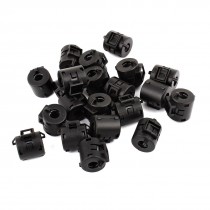 8.5mm Inner Diameter Plastic Shell Ferrite Filter Cable Clip 21 Pcs