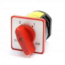 380VAC 20A 4KW 6 Screw Terminals 0-1 Changeover Cam Switch HZ5-20/4 L02