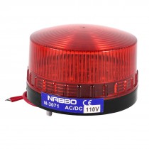 Industrial AC 110V Red LED Blinking Warning Light Bulb Signal Tower Lamp N-3071