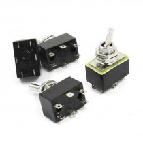 Spare Parts AC 110V 6A ON/OFF 2 Positions 6 Pin Toggle Switch KN3A 2X2 2pcs