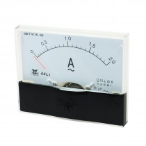 44L1 AC 0 -2.0A Class 1.5 Accuracy Clear Rectangle Panel Analog Ammeter Gauge