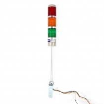 30" Wire Industrial Red Orange Green Flashing Signal Lamp Warning Light AC 110V