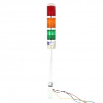 2.5Ft Wire Cord Industrial Red Orange Green LED Signal Lamp Warning Light DC 12V