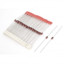 40 Pcs 33V 1W Glass Sealed Zener Diodes Voltage Stabilizer