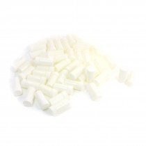 50x Isotope Container White Plastic Cylindrical Reagent Vial