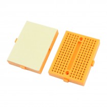 2pcs Yellow 170 Tie Point PCB Prototype Solderless Breadboard 45x35x 8mm SYB-170