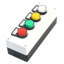 AC/DC 110V Electronic Machine Colored Pilot Signal Lamp Indicator Light 4 in 1