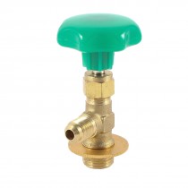 Green Plastic Cap 3/8PT Outlet Threaded Can Tap Valve Opener Refrigeration Tool