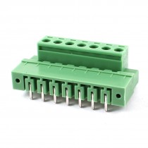 7 Pin 5.08mm Pitch 300V 10A Screw Pluggable Terminal Block Connector Pair