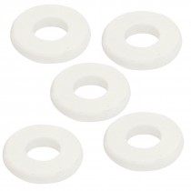 Round 26x11x4.6mm Ceramic Insulation Protection Washer White 5pcs