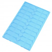 Blue Plastic Microscope Glass Storing Organizer Slide Box for 20 Slides