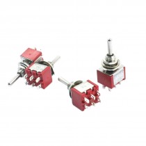 Spare Parts DPDT 3 Position 6 Pin Momentary Toggle Switch AC 120V 5A 4pcs