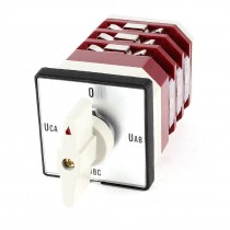 500V 16A 4 Positions Universal Rotary Cam Selector Changeover Switch