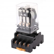 JTX-3C DC 24V Coil 11P 3PDT 3NO 3NC Power Relay + Base Socket