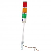 2.5Ft Wire Industrial Red Orange Green Flashing Signal Lamp Warning Light DC 12V