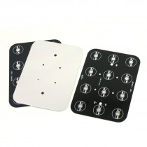 3Pcs 12 x 1W 3W 5W High Power LED Aluminum Base Plate 145mm x 106mm