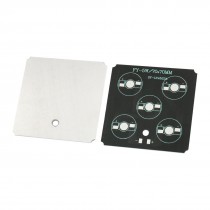 2 PCS 70 x 70mm Aluminum PCB Circuit Board for 1W/3W High Power 5LED in Series