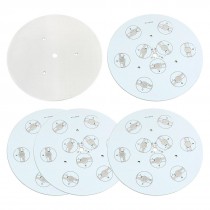 5Pcs 120mm Round Aluminum PCB Circuit Board for 9 x 1W 3W 5W RGB LED in Series