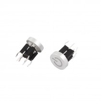 2pcs 10x9mm Momentary Blue LED 4Pin Power Control Tact Round Button Switch