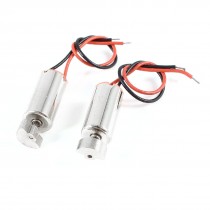 2 Pcs DC 1.5-6V 50000RPM Mini Coreless Vibration Motor 6x14mm for Toys
