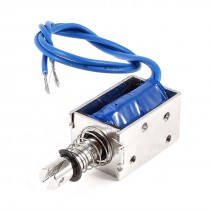 JF-0630B DC 12V 10mm Stroke 6N Pull Push Type Open Frame Solenoid Electromagnet