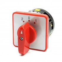 380VAC 5A 6 Terminals 2-0-1 Panel Mount Changeover Cam Switch LW6-1/B054